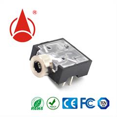 PJ-204,2.5耳機插座，沉板式，貼片母座，耳機母座，麥克風母座，音響,DC音叉插頭，DC母座，充電頭，DC plug,連接器，適配器插頭，端子，DC插頭廠家